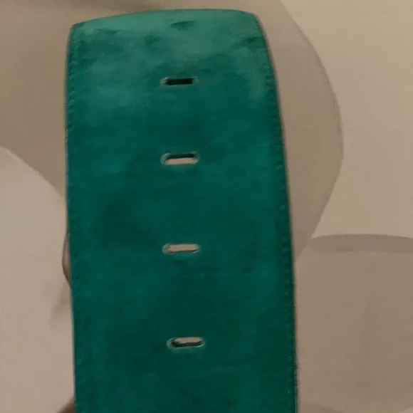 Vintage 80’s Green Suede Belt - Picture 8 of 10